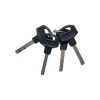 قفل کتابی کیاکو سایز 100mm رنگ مشکی - Image 2